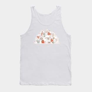 Christmas village- Time for miracles - red and green Tank Top